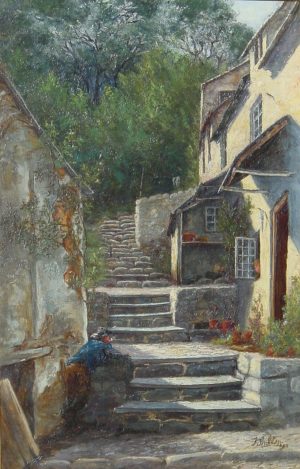 A Sunlit Corner, Clovelly