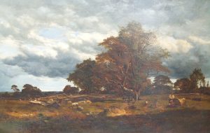 Shepherd & His Family in a Parkland Landscape
