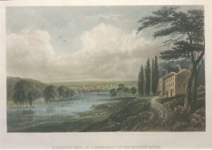 A Distant View of Schenectady on the Mohawk River