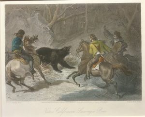 Native Californians Lassoing a Bear