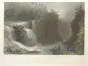 Trenton Falls, View Down the Ravine, New York
