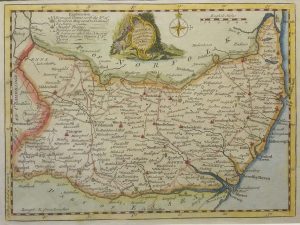 Antique Map of Suffolk by Thomas Kitchin