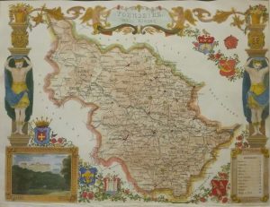 Antique Map of West Riding by Thomas Moule