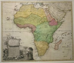 Antique Map of Africa by Johann Matthias (Matyhias) Hase