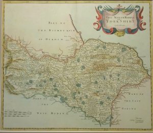 Antique Map of The North Riding of Yorkshire by Robert Morden
