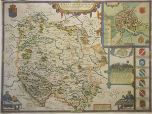 Antique Map of Herefordshire by John Speed