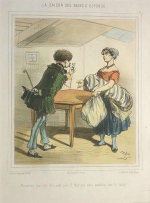 Monsieur, tous les lits sont pris, il faut que vous couchiez sur la table!