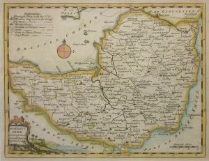 Antique Map of Somerset by Thomas Kitchin