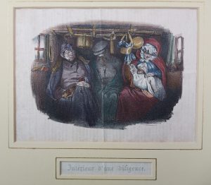 Interieur d'une diligence