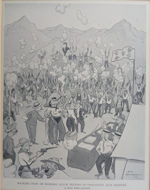Hickory Pete of Burning Gulch decides to challenge Jack Dempsey (A wild West Fantasy)