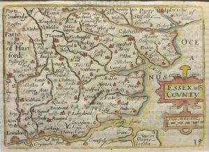 Antique Map of Essex by Pieter Van Den Keere