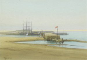 Lyme Regis (in mirror image)