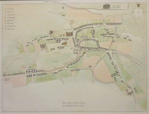 Antique Map of Plan of Shaftesbury (1615) by Bayly