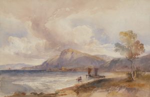 Coastal Scene with Landed Fishing Boats