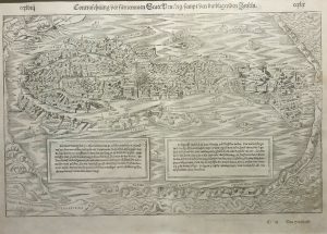 Antique Map of Venice, Italy by Sebastian Munster
