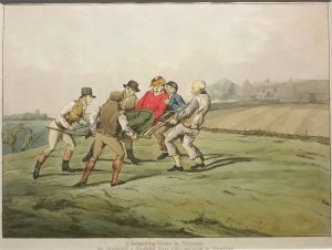 Returning Home in Triumph. He distained a slothful easy life; so took to hunting