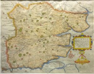 Antique Map of Essex by Saxton/Kip