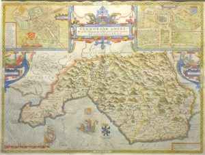 Antique Map of Glamorganshire by John Speed
