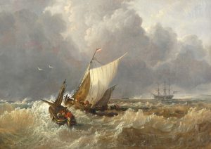 Dutch Boats in a Gale (after Turner)