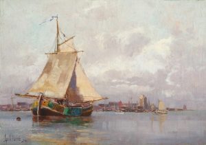Dutch Boats off Dordrecht