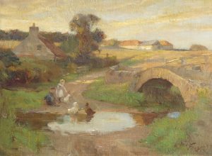 Feeding the Ducks, Craigrothie, Fyfe, Scotland
