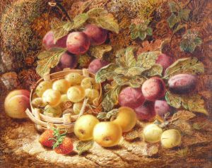 Still Life, Fruits on a Mossy Bank