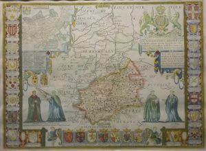 Antique Map of Cambridgeshire by John Speed