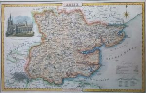 Antique Map of Essex by James Pigot