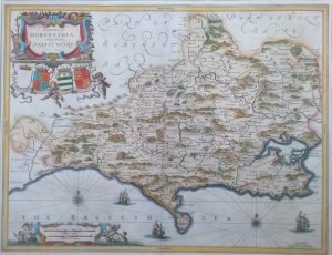 Antique Map of Dorset by Jan Jansson