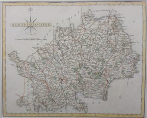 Antique Map of Hertfordshire