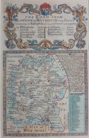 Antique Map of Wiltshire by Owen & Bowen