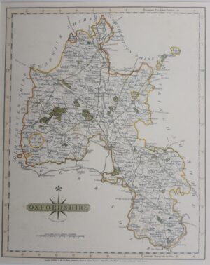 Antique Map of Oxfordshire by John Cary