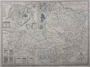 Antique Map of Somerset by John Speed