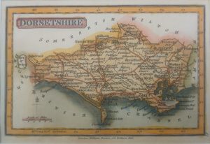 Antique Map of Dorset by William Darton