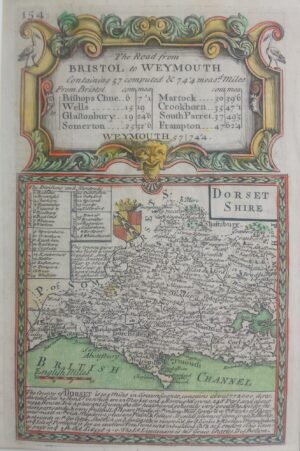 Antique Map of Dorset by Owen & Bowen