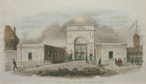 Entrée d'un Arsenal maritime (Rochfort), France