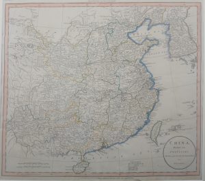 Antique Map of China Divided into Provinces by J. Russelll