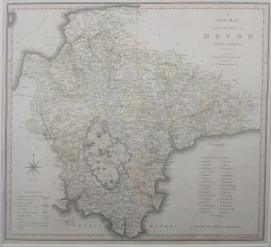 Antique Map of Devon by Charles Smith
