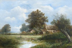 Figures near a Farmstead