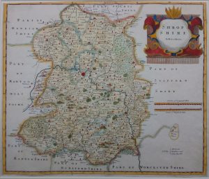 Antique Map of Shropshire by Robert Morden