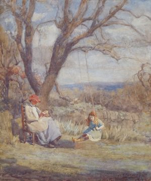 A Mother & Child Enjoying a Spring Day