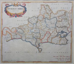 Antique Map of Dorset by Robert Morden
