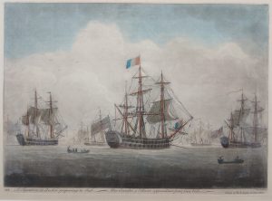 A squadron at Anchor preparing to Sail; A Squadron under Sail to form a Line of Battle; A Close Engagement & The Enemy S
