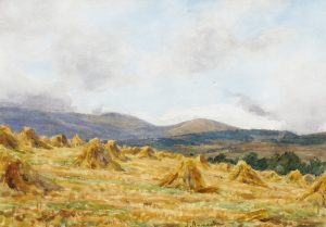 Harvesting at Fettercairn, Aberdeenshire