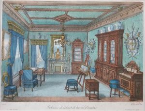 Interieur de cabinet de travail d'amateur