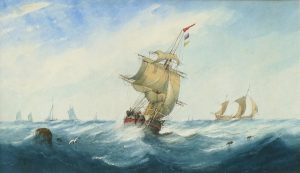 Sailing Boats in a Stiff Breeze