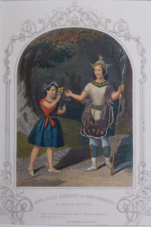 Miss Julia Harland & Miss Conquest as Oberon & Puck; Midsummer Night's Dream