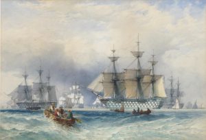 British Men O’War off Spithead, Hampshire