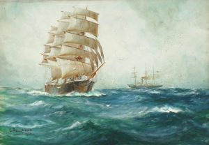 Clipper before the Wind