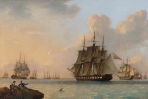 Men O’War off the Coast